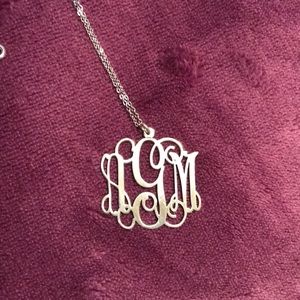 Sterling silver monogram (amg) (agm) NWOT